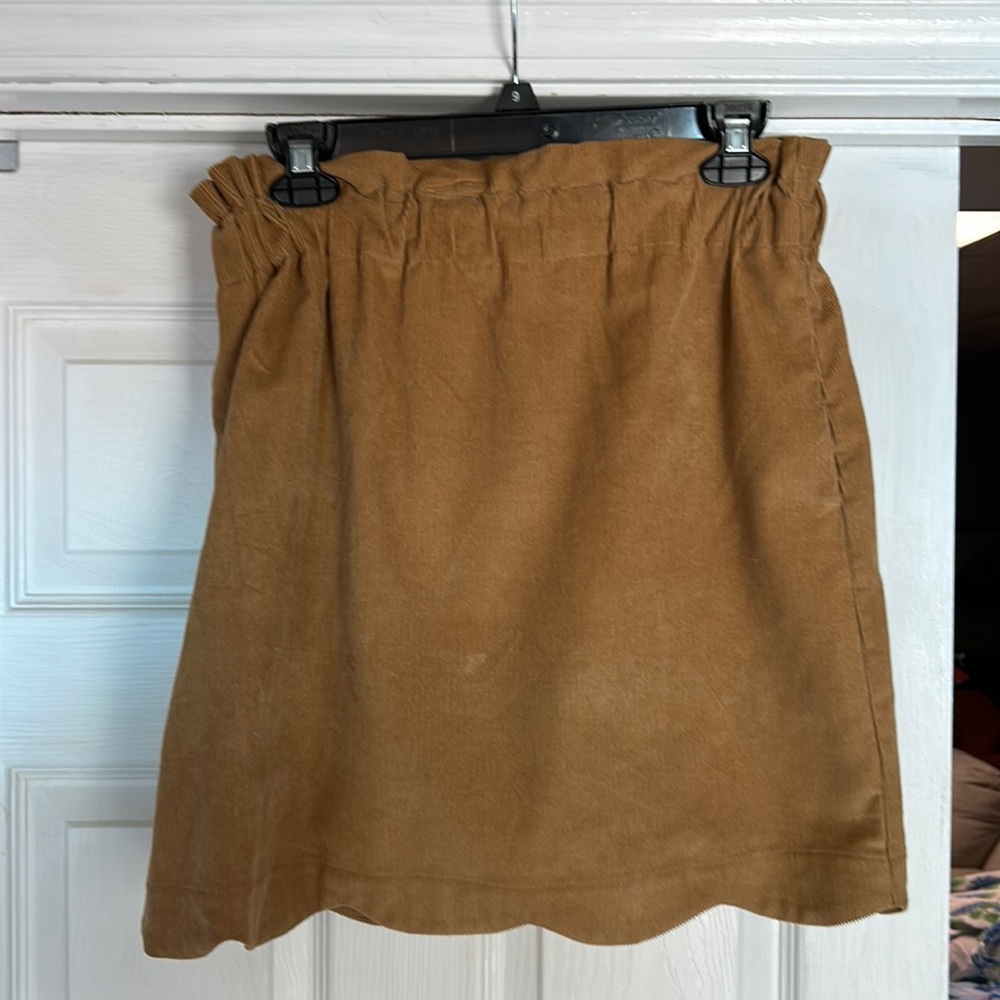 Lauren James Camel color Corduroy Skirt